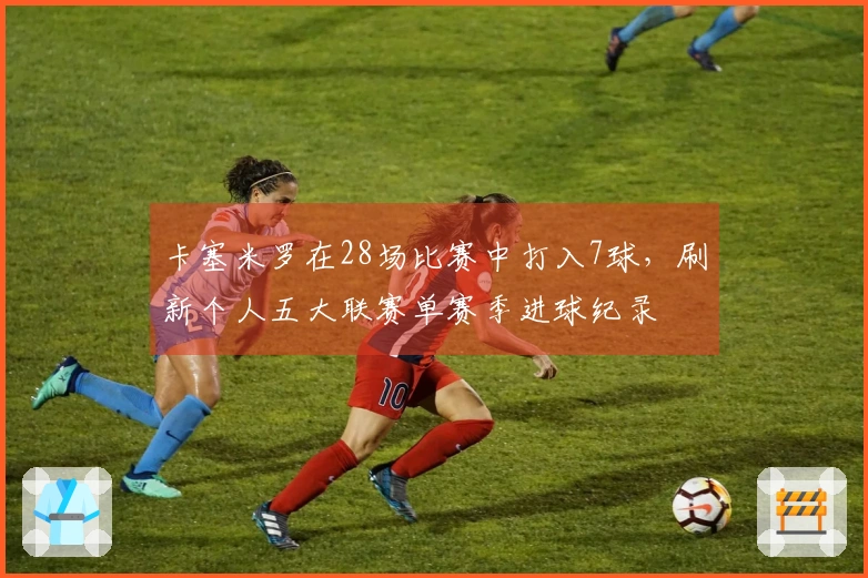 卡塞米罗在28场比赛中打入7球，刷新个人五大联赛单赛季进球纪录